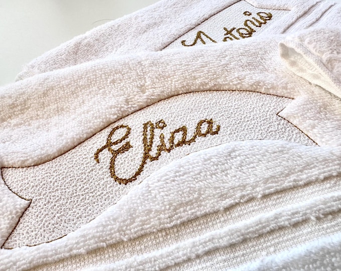 Embossed Banner shape for terry towel Set of 5 types monogram frame basement stitch machine embroidery designs many sizes 3.5 up to 8 inch