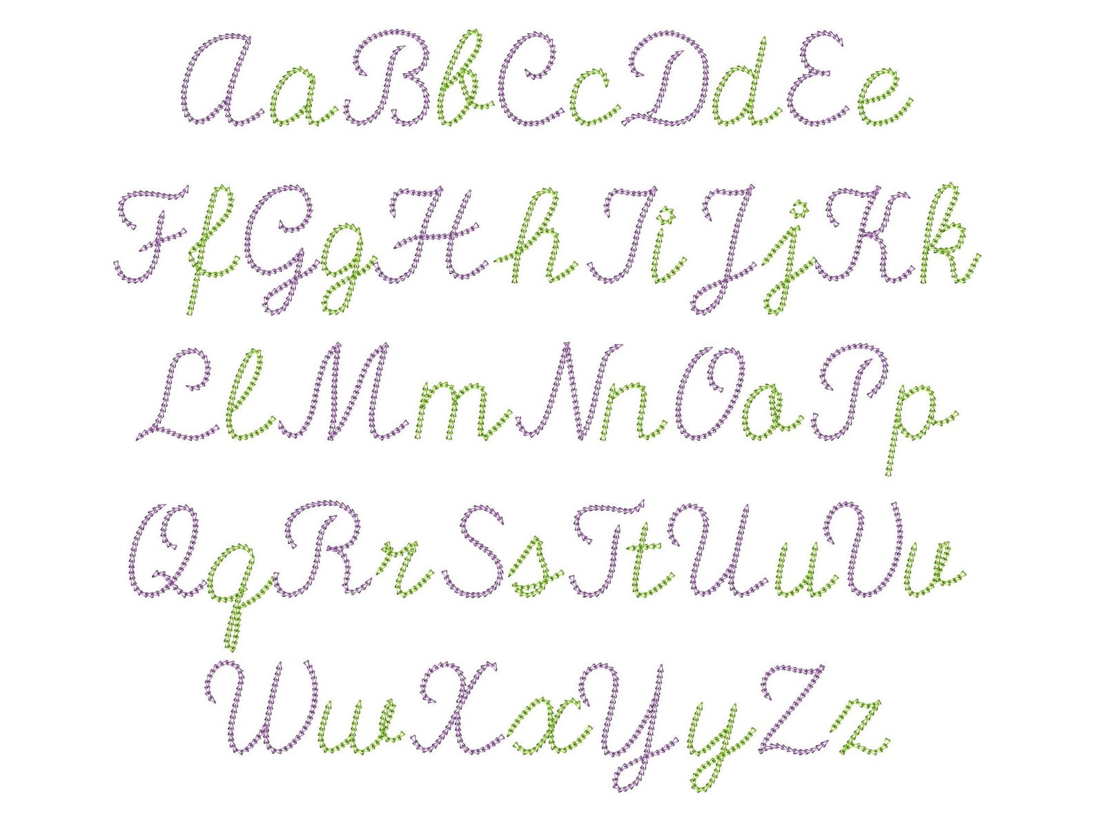 Quick Light Stitch Chain FONT Machine Embroidery Designs in Assorted ...