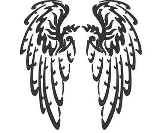 Angel wings -  machine embroidery designs - 5x7, 6x10, 8x12 INSTANT DOWNLOAD