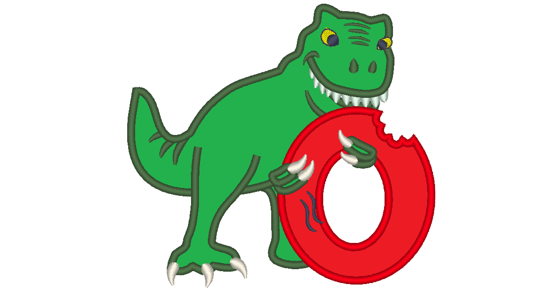 dinosaur with letter a