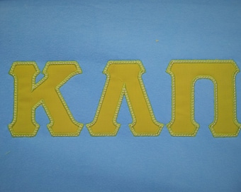 Whole Greek font, alphabet, ABC, letters 1 step applique - 2 colors Greek font sororities applique machine embroidery designs, BX included