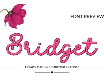 Satin stitch and outline FONT Barb handwritten script Font alphabet monogram machine embroidery designs small sizes 1 up to 2 inch, BX