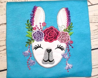 Llama Lama Tassels Alpaca face head Applique machine embroidery designs in assorted sizes download for hoop 5x7  6x10 fringed fluffy tassels