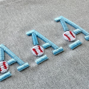 Baseball Puff Embroidery Font puffy foam machine embroidery designs 3D raised alphabet monogram Sport Block Font sizes 1.3, 1.7, 2 inch, BX
