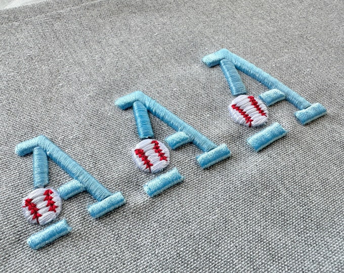 Baseball Puff Embroidery Font puffy foam machine embroidery designs 3D raised alphabet monogram Sport Block Font sizes 1.3, 1.7, 2 inch, BX