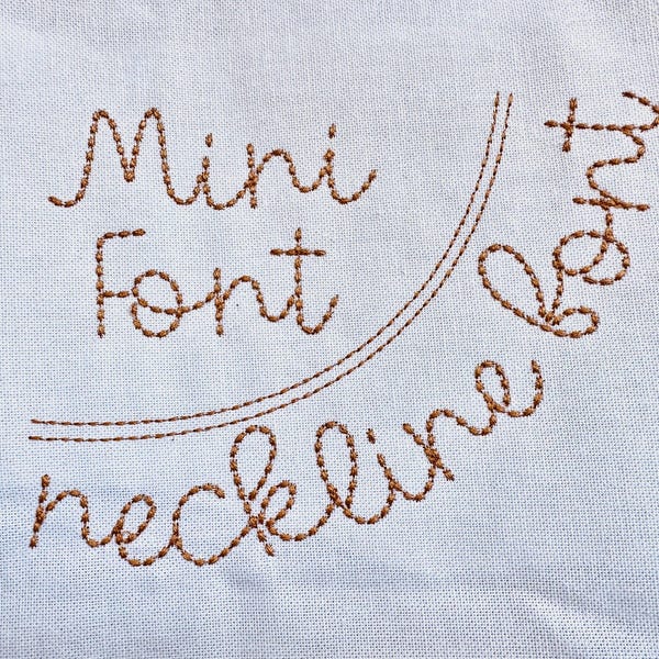FONT con effetto punto a mano, alfabeto, ricamo a macchina, monogramma, lettere e numeri, dimensioni da 1 a 2,9 in BX