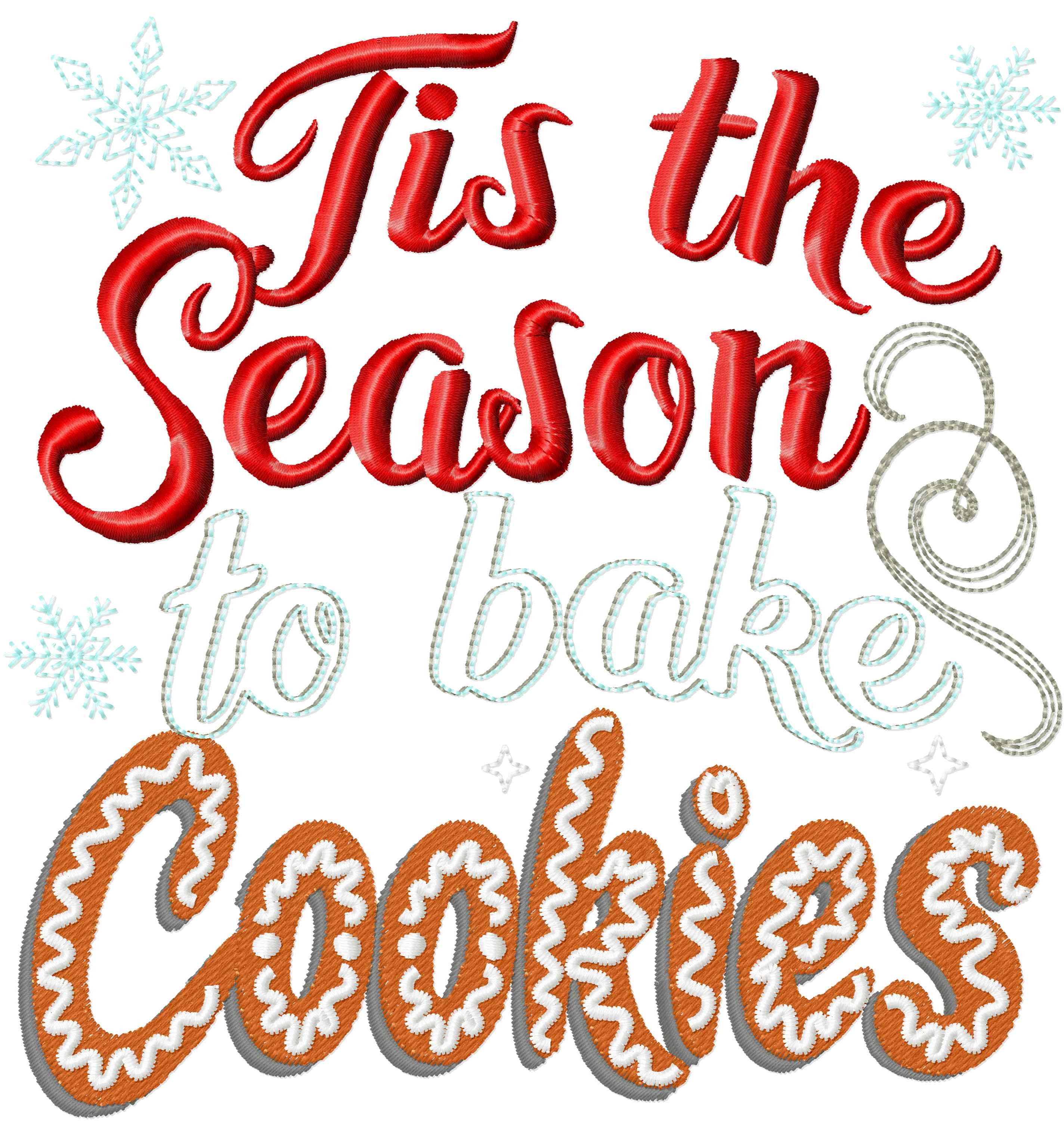 Merry Christmas kitchen Cookie baking saying designs SET of 6 Kitchen cute quotes -dish towel