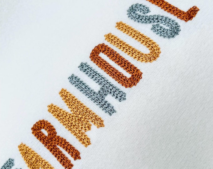 Perfect Light Chain Font hand stitch effect Chain Block Font machine embroidery designs alphabet letters monogram 1.4 up to 2.5inch, BX
