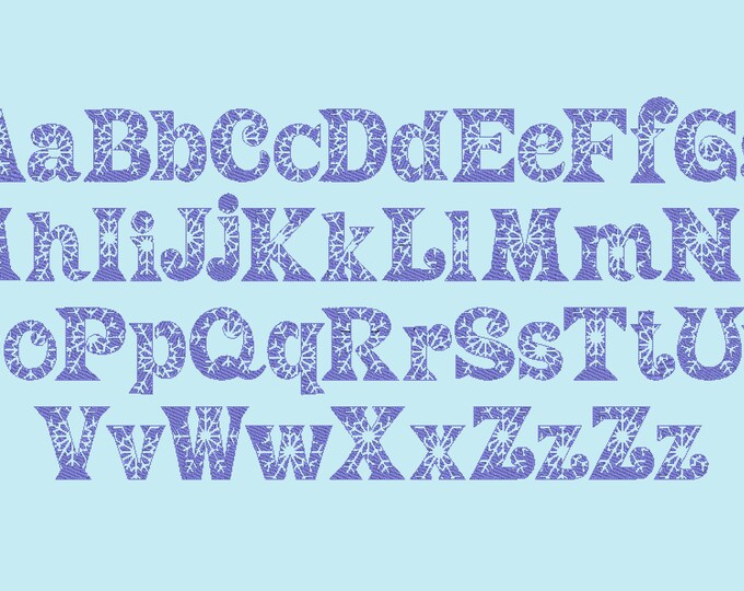 Frozen Font machine embroidery designs -cps, letters and numbers 1.5, 2, 3 inches  BX, PES, DST, exp, vp3, hus, xxx, jef, vip machine design