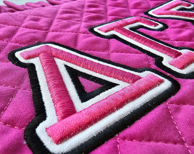 Greek sororities fraternities Puff Sport Varsity Embroidery font Applique machine embroidery designs 3D raised Puffy Foam 2.5 up το 3.8in BX