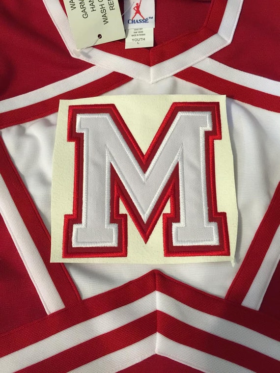 Two layers Double applique Athletic Sport High School Team Players FONT embroidery alphabet BX font and other embroidery formats 3 to 7 inch