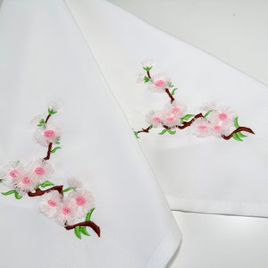 Cherry blossom fringed Sakura flower floral branch machine embroidery designs for hoop 4x4 and 5x7 fluffy fringe in the hoop ITH project image 6