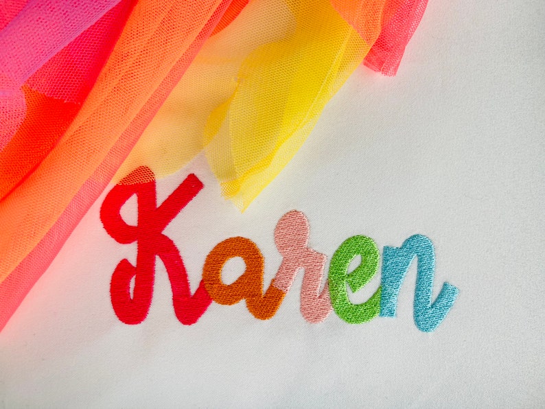 Fill Stitch Karen Font Alphabet Playful Kids Baby Monogram Name Machine ...