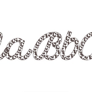 Leopard In Cursive Leopard Spots Font Alphabet Cursive Letters and Numbers Wild Animal ...
