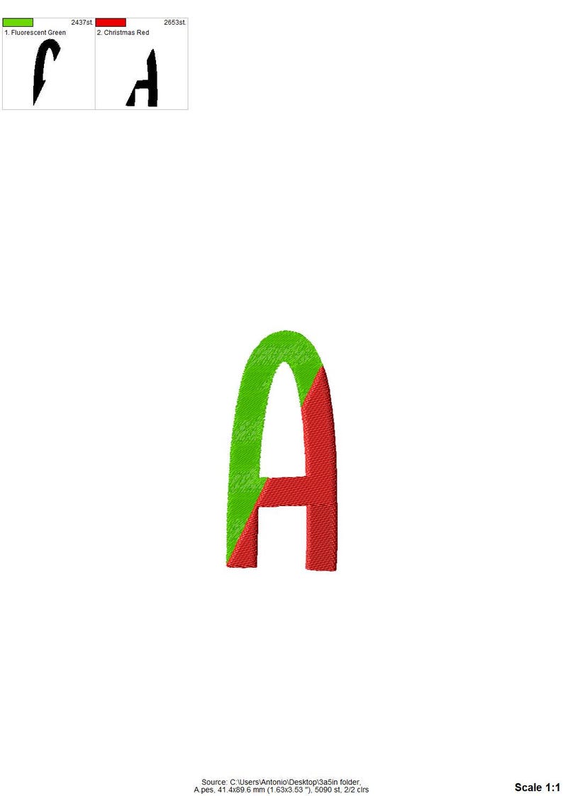 Split Stitch Lettering Fill Stitch Split Font Sunkissed Alphabet Divided Monogram Letters ...