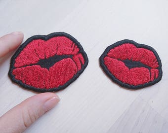 Kiss patches - machine embroidery kiss patch applique designs assorted sizes mini designs  INSTANT DOWNLOAD