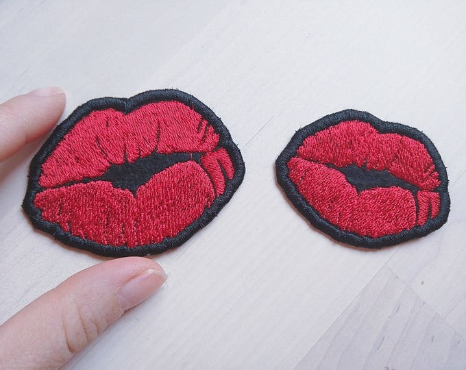 Kiss patches - machine embroidery kiss patch applique designs assorted sizes mini designs  INSTANT DOWNLOAD