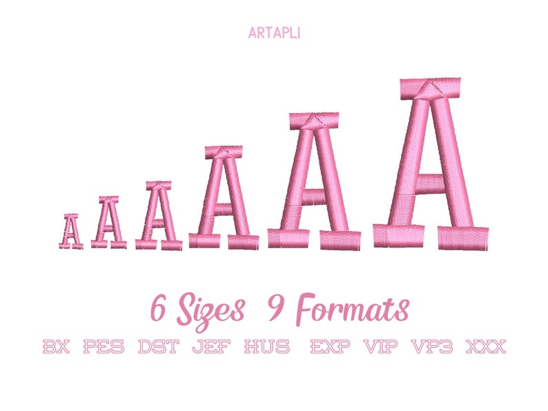 Satin stitch Font machine embroidery designs in mini tiny wee sizes 0.3 up to 1.8 inches letters and numbers kids name monogram font BX image 3