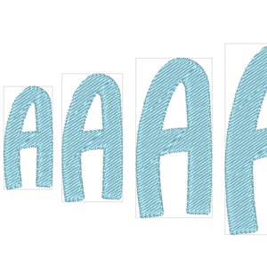 Fill Stitch Beauty Font Alphabet Playful Kids Baby Monogram Name ...