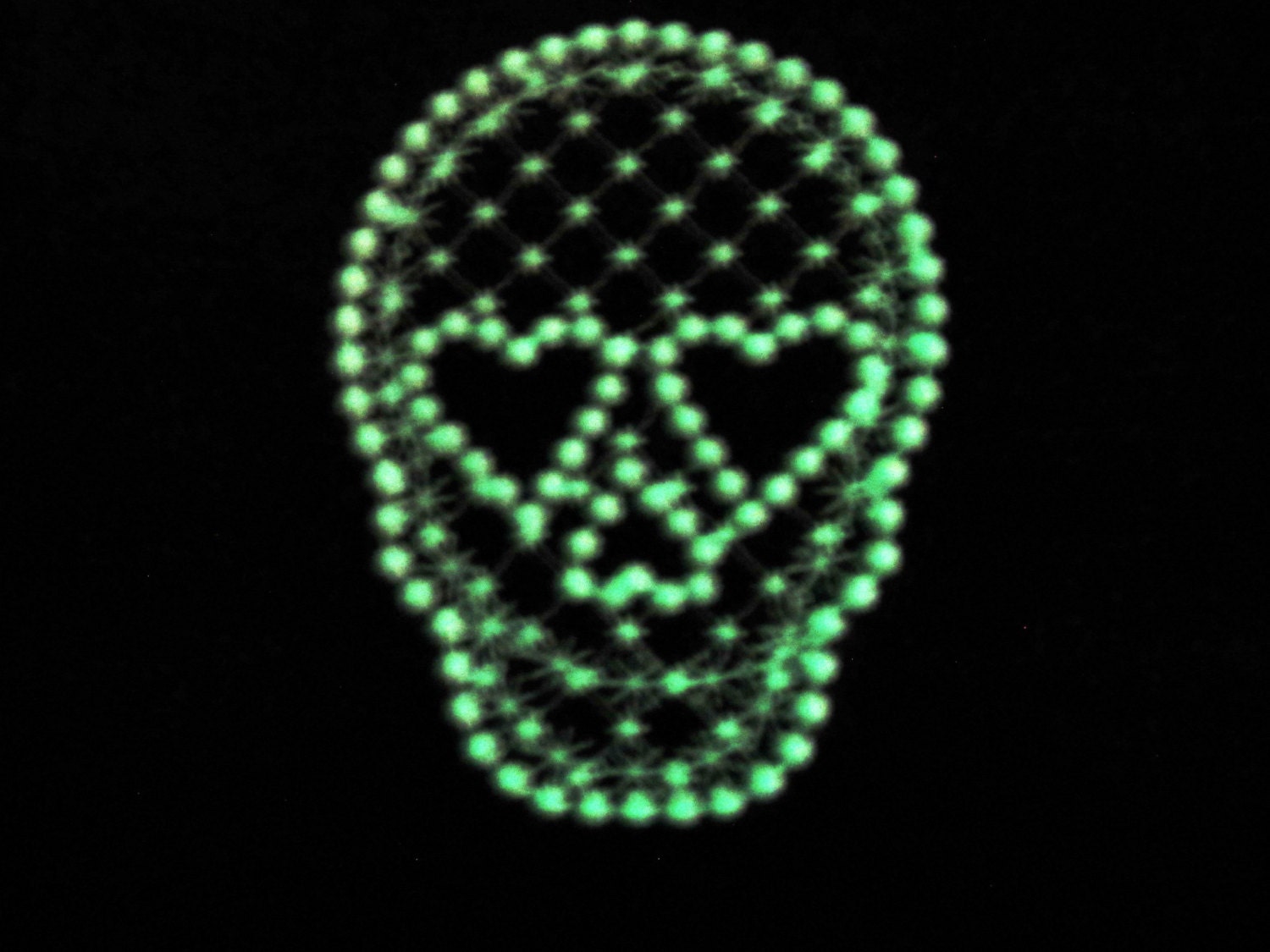 Skull / Glow in the dark special designed machine embroidery, skull glow embroidery, glow in the Skull / Glow in the dark special designed machine embroidery, skull glow embroidery, glow in the