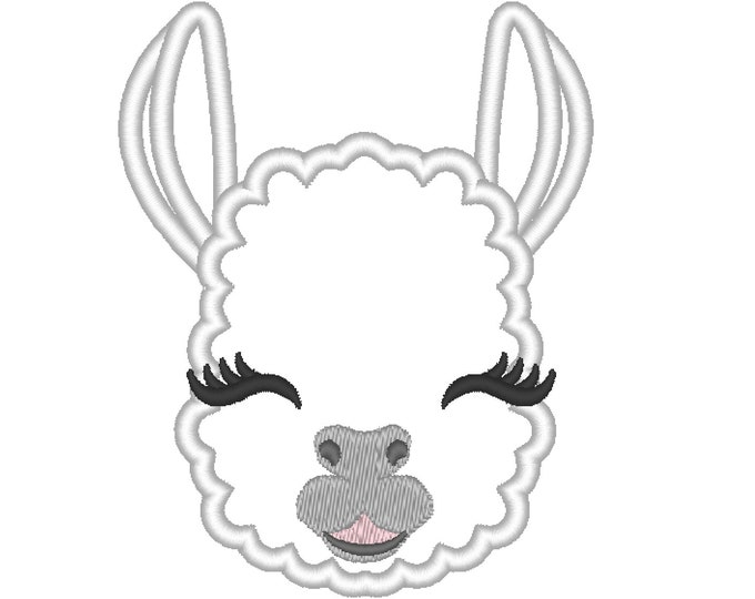 Lama, llama, alpaca  machine embroidery applique designs - assorted sizes, download for hoop 4x4, 5x7, 6x10