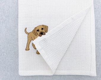 Cute Playing Little Great Dane Puppy Dog Mama kitchen dish towel animal pet kids machine embroidery designs ITH in the hoop Labrador puppy