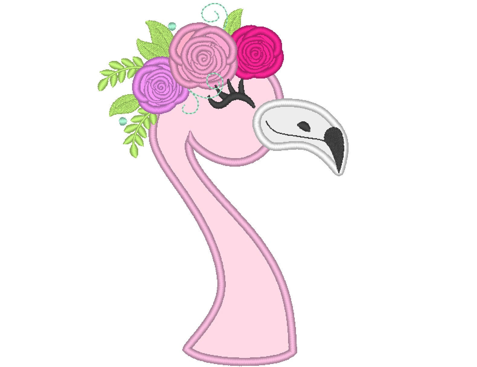 flamingo clipart flower crown flamingo clipart flower crown