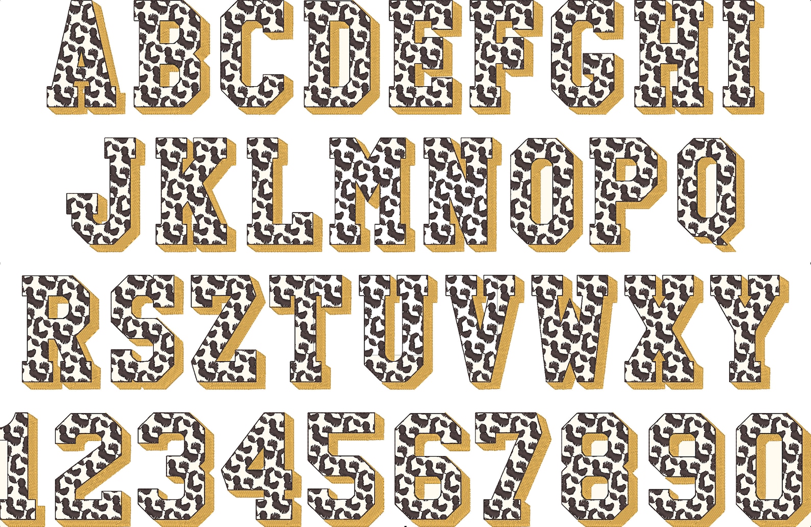 Wild Animal Print Fonts SET of 5 Patterned Font Tiger Zebra Leopard ...