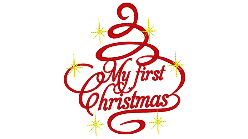 My First Christmas Baby Christmas Tree Curly Swirl Sparkle - Etsy UK