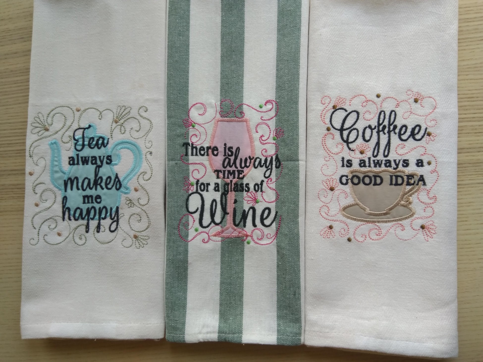 Tea towel cute kitchen quotes, machine embroidery designs for hoop 4x4,  5x5, kitchen towel embroidery, dish towel, apron, awesome gift idea