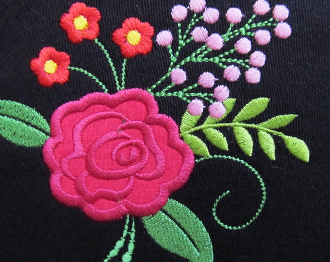 Shabby Chic Flowers, beautiful rose, flower embroidery, simply flowers applique - machine embroidery designs for embroidery  4x4  5x7