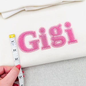 Pattern Detail · Applique FONT Tilda satin stitch and hand stitch effect 2 outline | top stitch Instant Download By Artapli Embroidery Format PES HUS DST JEF EXP VP3 XXX EXP