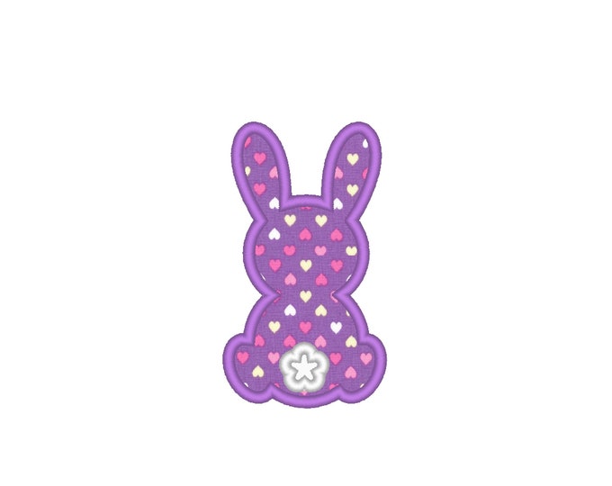 Easter Bunny Applique, little bunny applique, cute simple bunny silhouette for kids children machine embroidery applique designs, many sizes