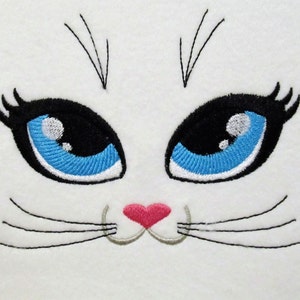 Cat eyes, Your soft Toy eyes, machine embroidery designs assorted sizes, kitty eyes cat face, kids doll toy making face pretty eyes