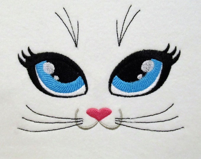 Cat eyes, Your soft Toy eyes, machine embroidery designs assorted sizes, kitty eyes cat face, kids doll toy making face pretty eyes