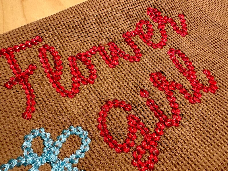 Extra Bold Chain Stitch Handwritten FONT Dense Chain Machine Embroidery ...
