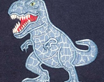 Velociraptor Dinosaur Skeleton Applique Machine Embroidery Design 5x7 and 6x10