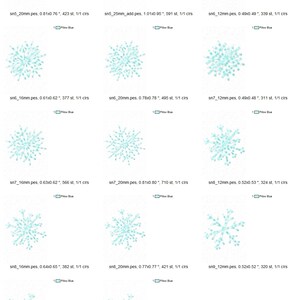 Micro Mini Small 8 Single Snowflakes Machine Embroidery Designs, Files ...