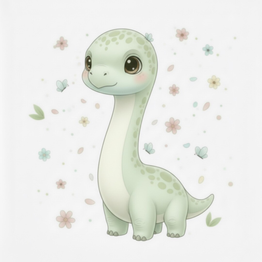 Baby Dinosaur Clipart Bundle PNG, 20 Watercolor Nursery Dinosaurs, Cute ...
