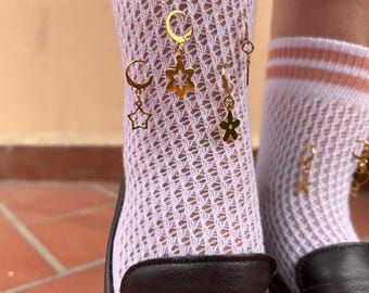 Dijes de acero inoxidable para calcetines calados (1 unidad)