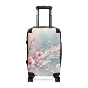 Floral Design Suitcase, Stylish Luggage for Travel, Trendy Carry-On, Perfect for Summer Trips, Vacation Essentials, Gift for Travelers