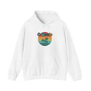 California Sunset Hoodie: Unisex Cotton-Blend Beach Sweatshirt