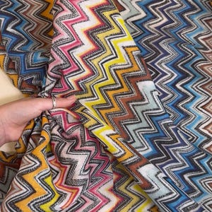Italian Linen Fabric - Designer Style Print - For Womens Clothing
