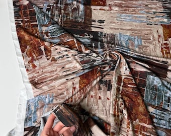 Italian Elegant viscose Jersey  |  Abstract Art Print