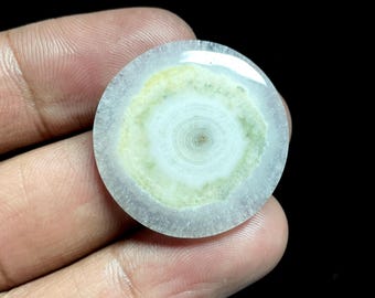Round Solar Quartz Cabochon (29x29x6 mm, 33 Carats)