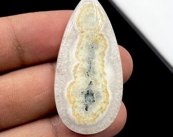 Pear Solar Quartz Cabochon (46x23x6 mm, 46 carats)
