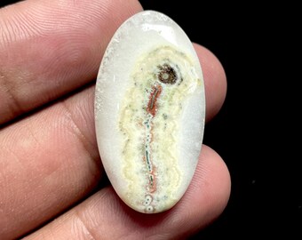 Oval Solar Quartz Cabochon (33x19x6 mm, 27 Carats)