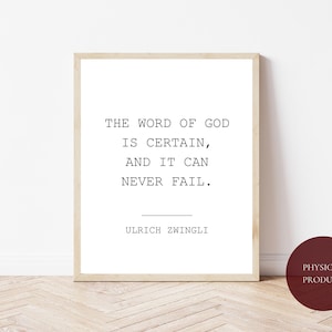 Ulrich Zwingli, Reformed Gift, Reformation Quote, Martin Luther, Reformed Art, Christian Art, Jesus Christ, Christian Wall, Reformation Day