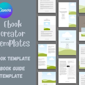 Canva eBook Template, Course WorkBook Template, How to Create e-Book, Lead Magnet Template, Canva Coaching Template, 40 page book Templates