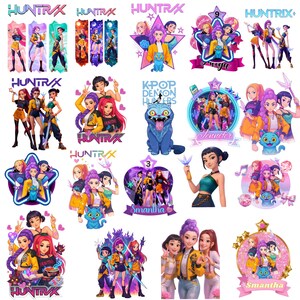 Kpop Demon Hunters PNG SVG, Kpop Idol Group Shirt, Huntrix png design, Saja Boys Girls Bands Png, Huntrix fans,Digital Download